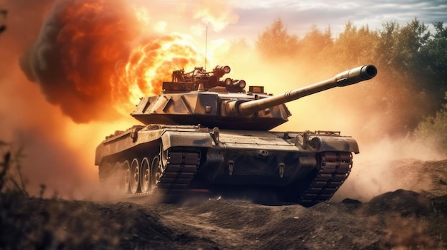 Tank in de oorlog Generatieve AI