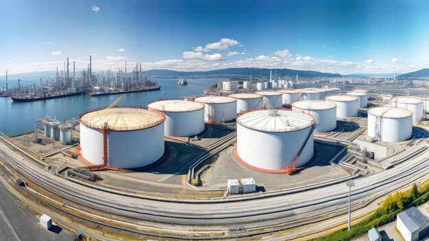 Tanks oil and gas terminal