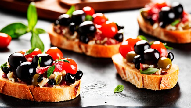 Tantalizing Black Olive Bruschetta A Taste of Italy