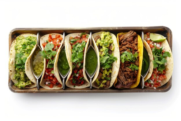 Photo tantalizing taco trio