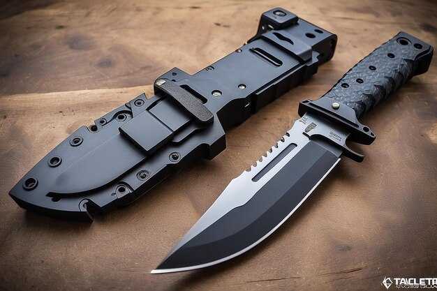 Tanto Tactical Knife met Kydex Sheath