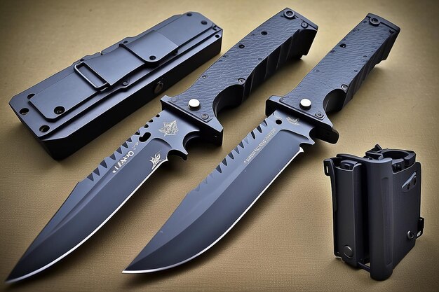 Tanto Tactical Knife met Kydex Sheath