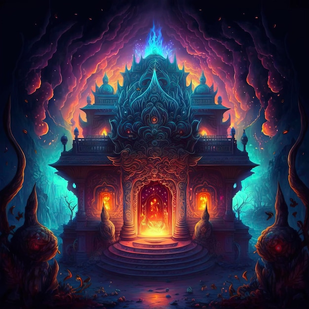 Tantric temple environment