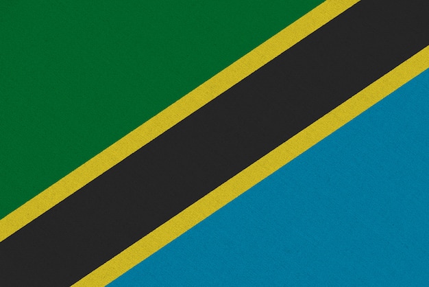 Tanzania fabric flag