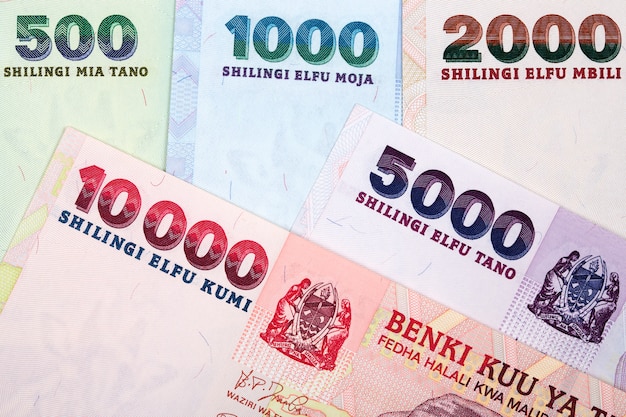 Tanzaniaanse shilling een zakelijk oppervlak