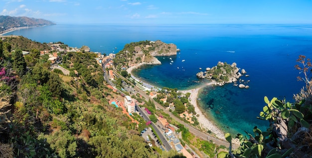 Taormina view from up Sicily