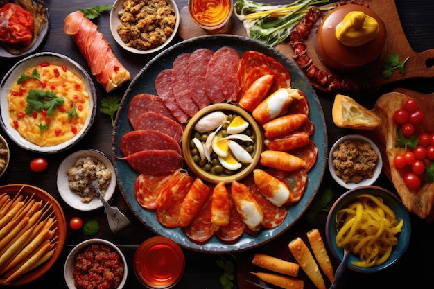 Tapas from spain mix of most popular