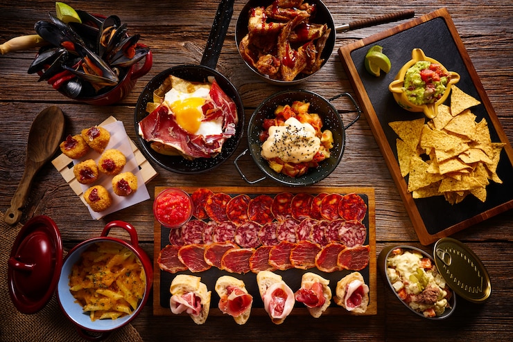 Foto tapas uit spanje gevarieerde mix