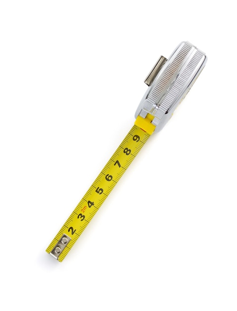 Tape measure isolated on white