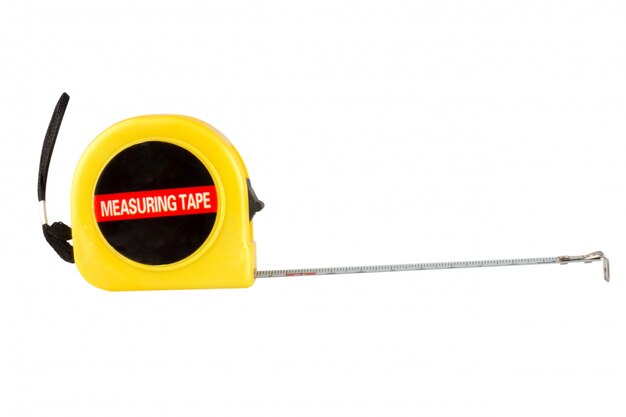 Tape measure isolated on white 