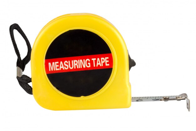 Tape measure isolated on white 