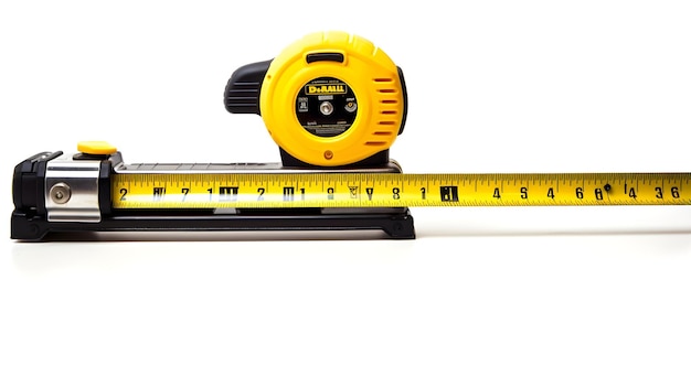 Tape measure and level a accurate and meticulous display