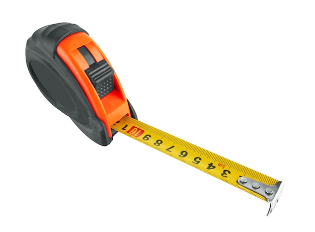 Tape measure on white