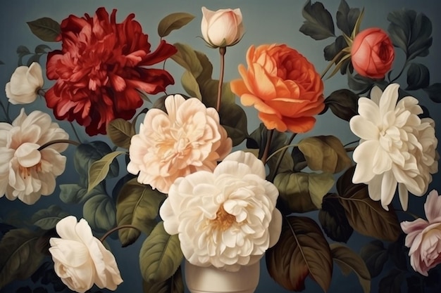 A Tapestry of Timeless Beauty Captured in Petals
