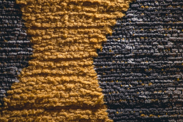 Foto tapijttextuur van polyester katoen in twee kleuren