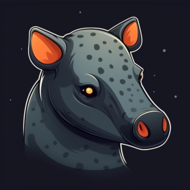 Tapir cartoon logo 1