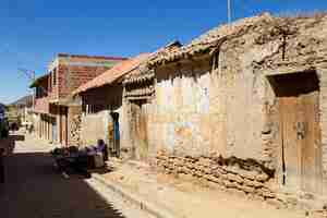 Photo tarabuco traditional market bolivia