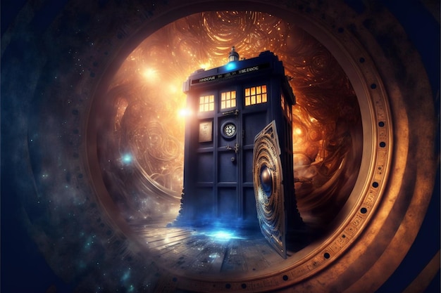 Tardis Blue Police Box Doctor Who