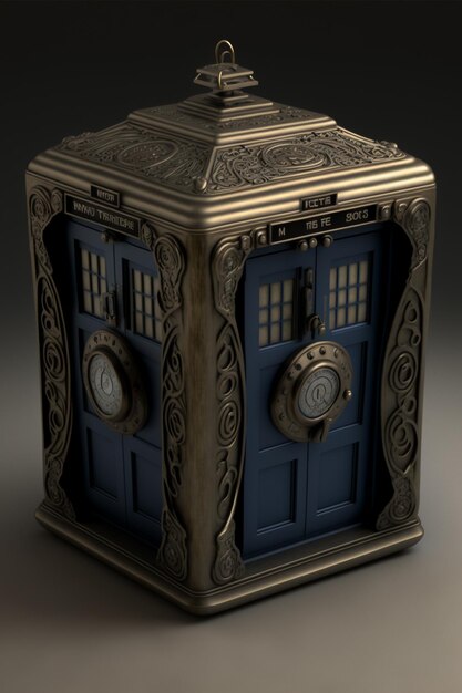 Голубая коробка путешествий во времени TARDIS чудесная Вселенная Доктора Кто свободна на краю апокалипсиса