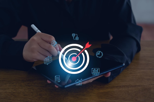target aim futuristic marketinggoal strategy success Business Strategies and Competitive Advantage Banking and Finance The path to success