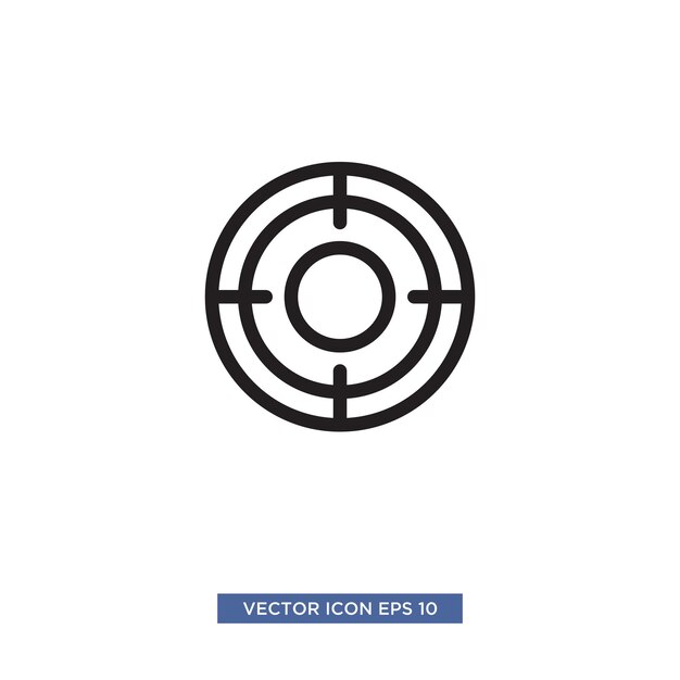 Target scope icon vector illustration