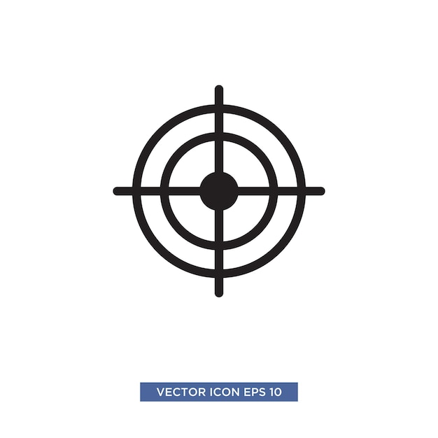 Target scope icon vector illustration