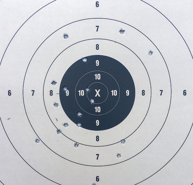 Photo target shooting paper