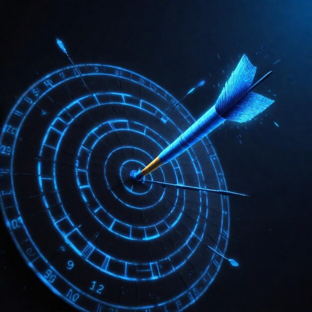 a target with a arrow pointing to the right HD 8K wallpaper Stock Photographic Image