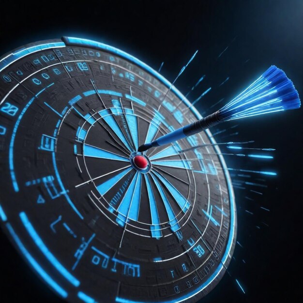 a target with a arrow pointing to the right HD 8K wallpaper Stock Photographic Image