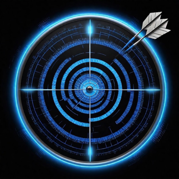 a target with a arrow pointing to the right HD 8K wallpaper Stock Photographic Image