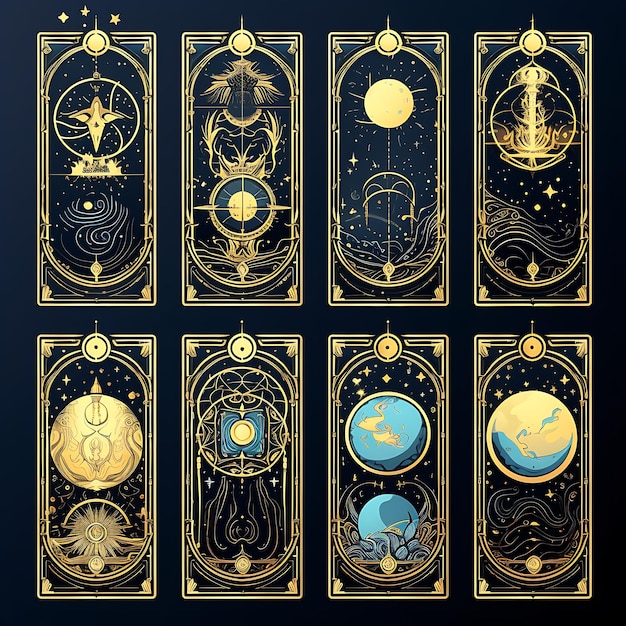 Photo tarot card design