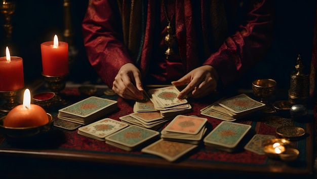 tarot reading women mysterious fortune teller