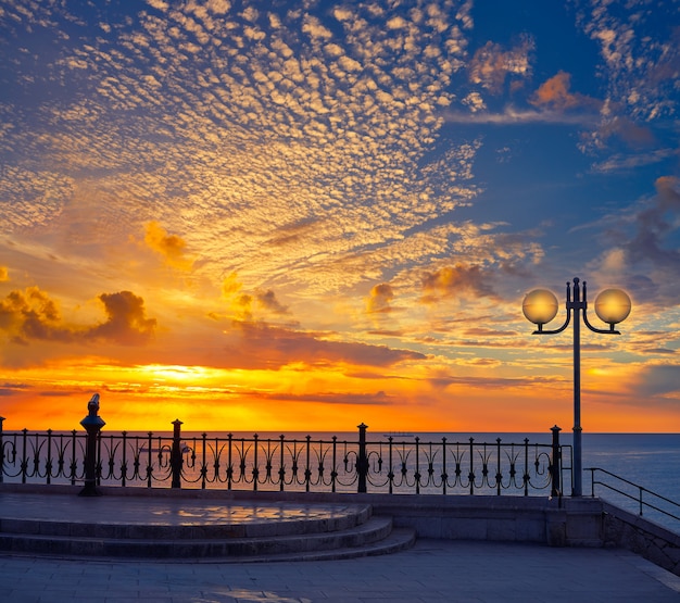 Tarragona Balkon van Europa bij zonsopgang