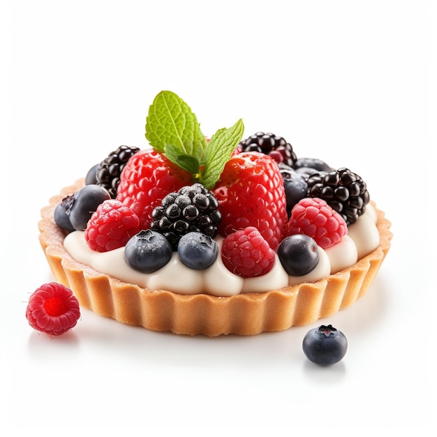 Tart with white background high quality ultra hd