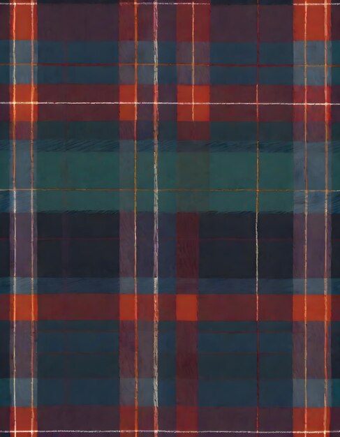 Tartan Pattern Texture Background Generative AI