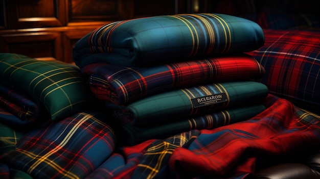 Tartan Patterns Celebrating Scottish Heritage Wallpaper