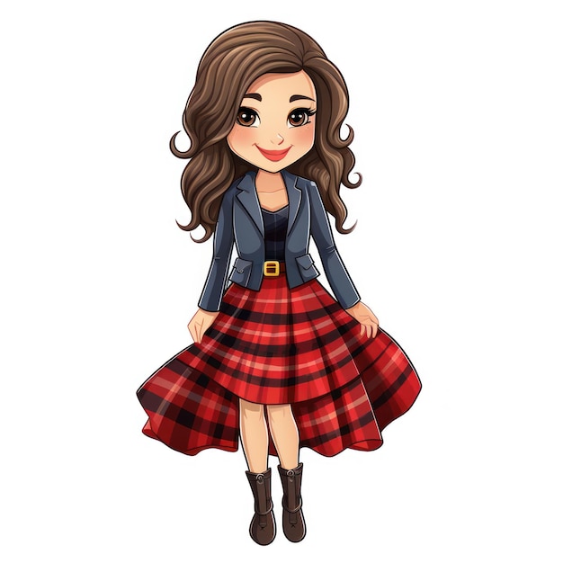 Tartan Scotland traditional clothing icon