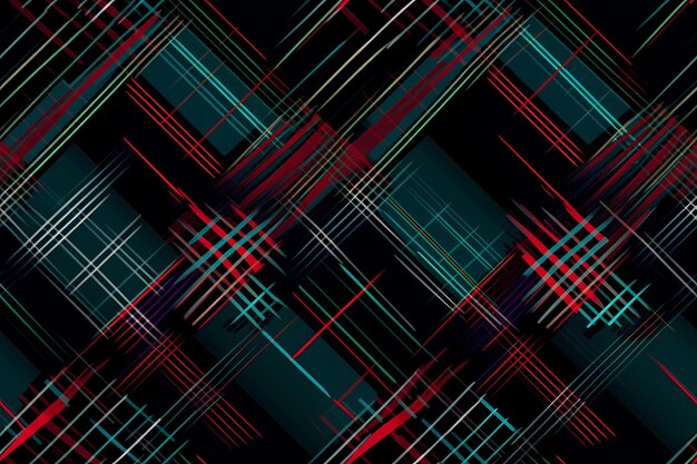 Tartan Seamless Pattern Ai generative