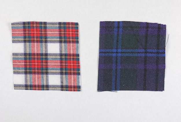 Tartan stof staal