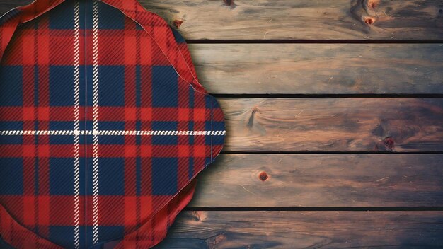 Tartan wooden background