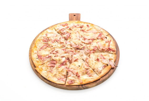 Photo tarte flambé pizza