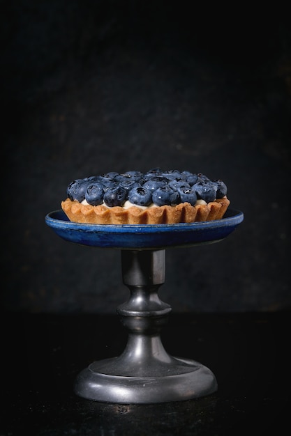 Tartlet with blueberries