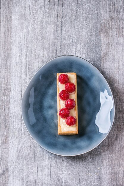 Tartlet with raspberries