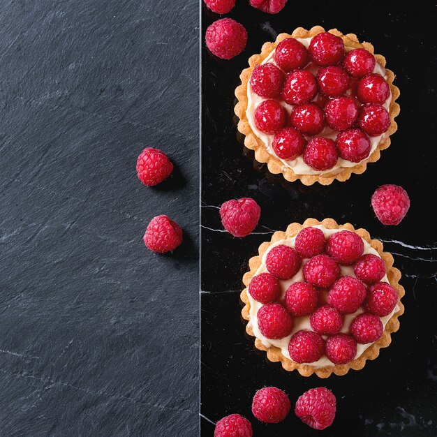 Tartlet with raspberries