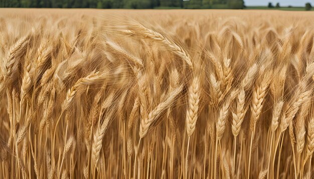 tarwe oogst in het zomerseizoen