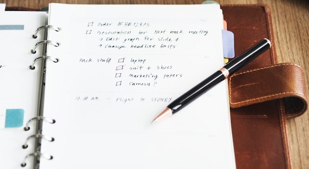 Task Memo To-Do List Planning Schedule Note Concept