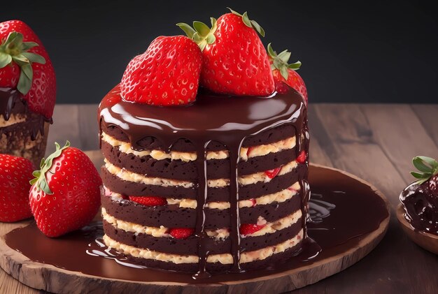 Taste the delight of strawberry chocolate bread