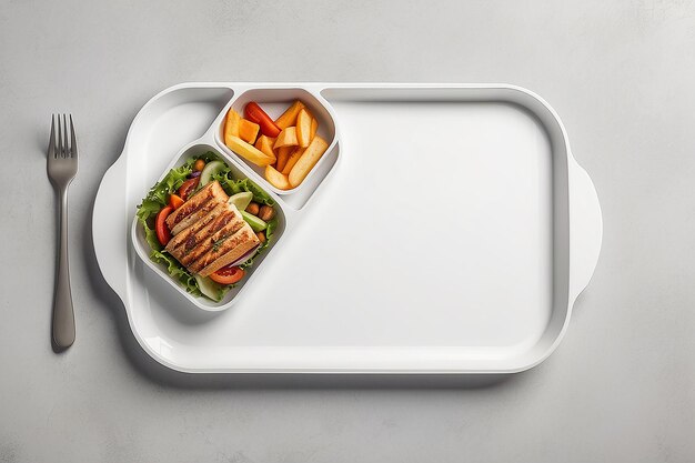 Taste Design Cafeteria Lunch Tray Mockup