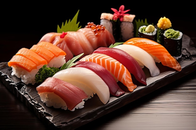 Taste of Japan Sushi and Sashimi Stock Pictures