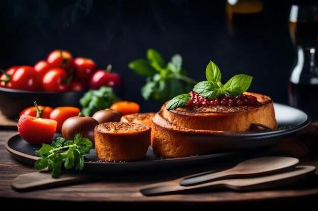 마법의 맛있는 음식 경험을 맛보세요 인공지능이 만든 최고의 음식 사진